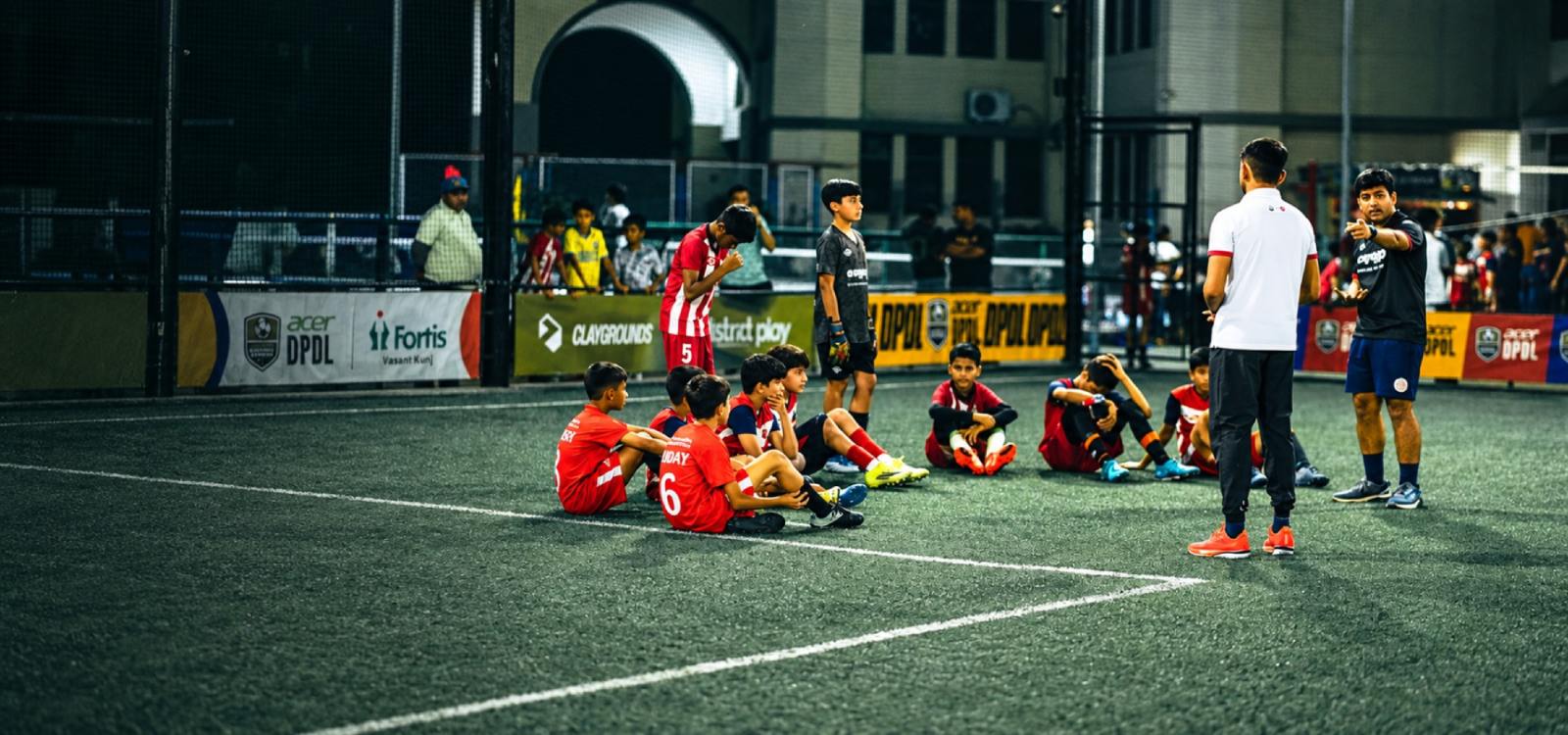 Young BBFS players learning through safe, structured and supportive football coaching